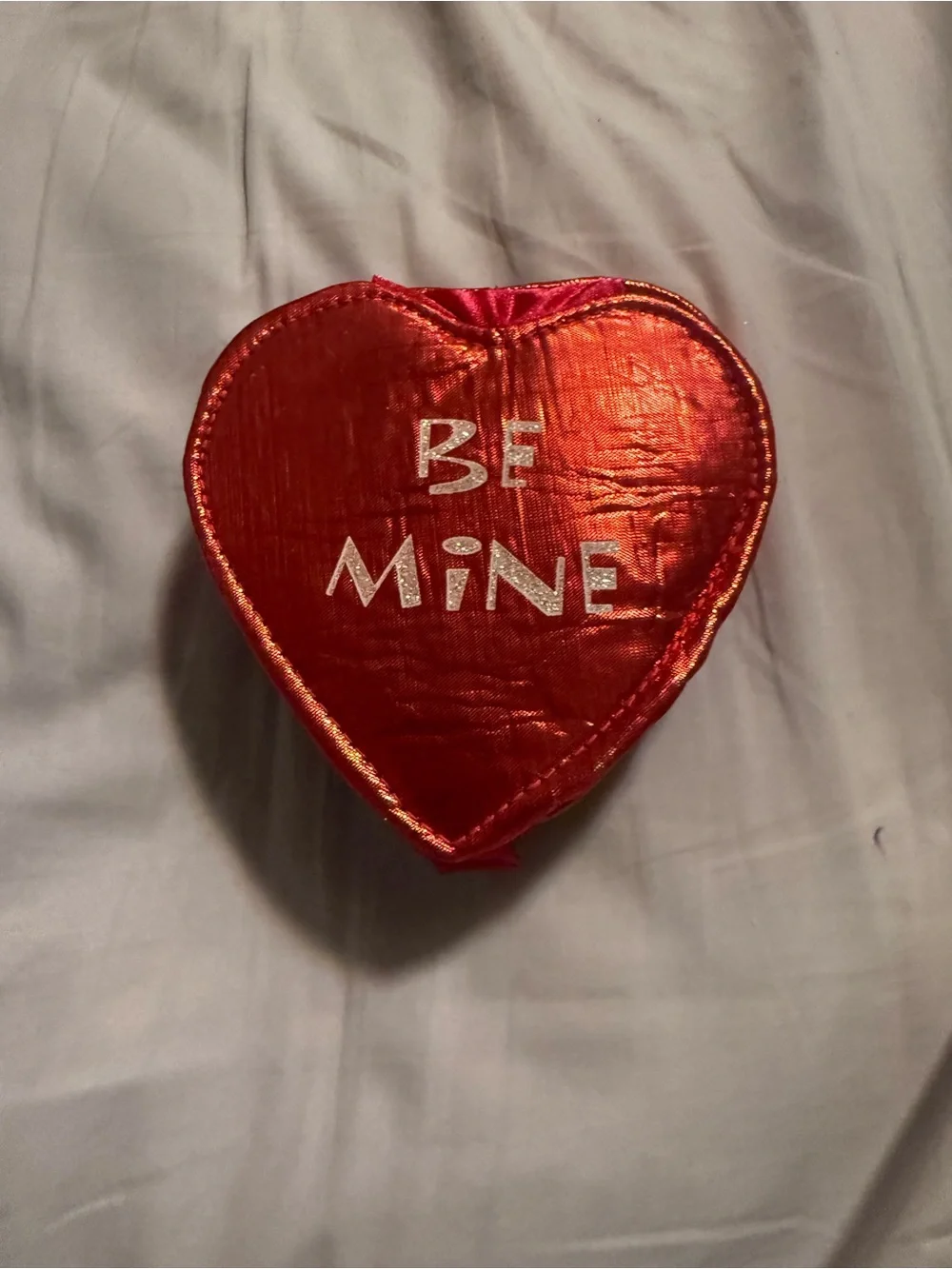 Red heart shaped stuffed build a bear chocolate box